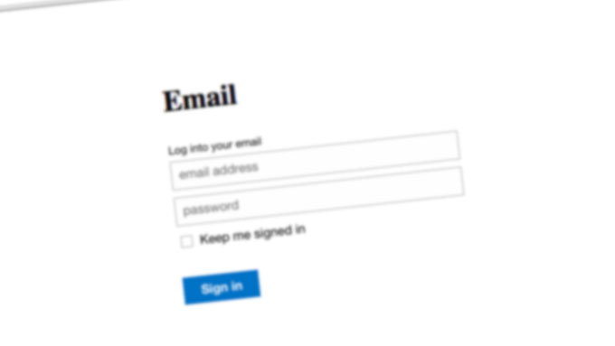 email sign-in form