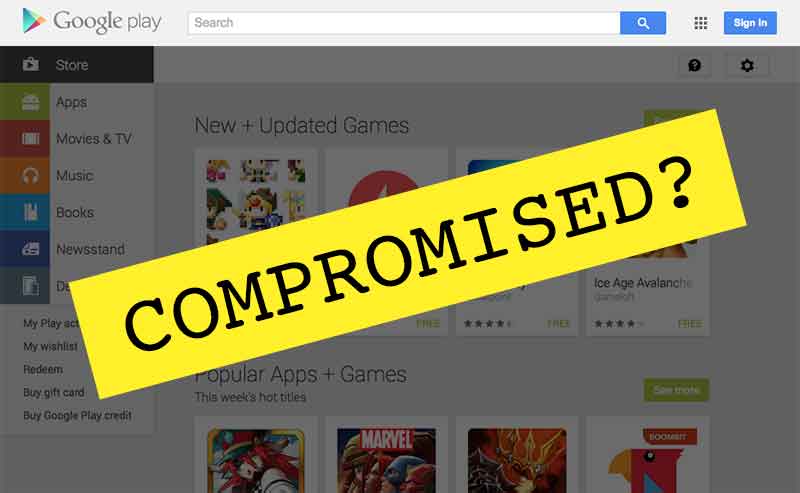 google play store compromised by nsa