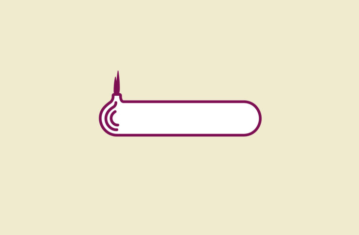 Onion address bar.