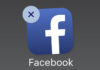 Delete Facebook icon