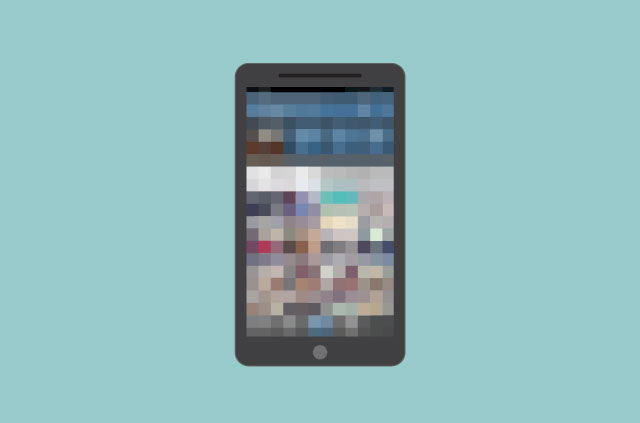 Something to hide: A pixelated iPhone