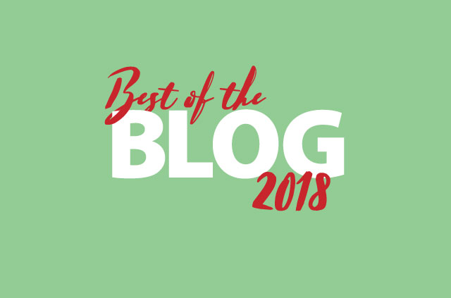 The words "Best of the Blog 2018" on a soothing green background.