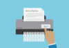 An illustration of a shredder shredding a terms of service document.