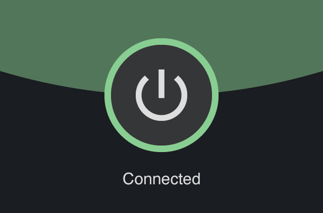 A screenshot of the ExpressVPN app in dark mode.