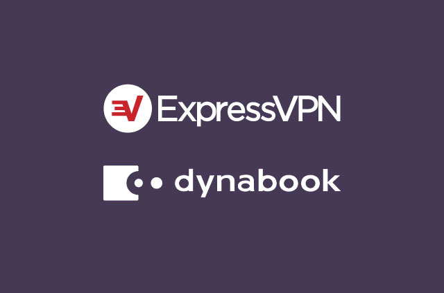 ExpressVPN and Dynabook logos symbolizing new partnership