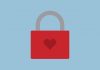 An illustration of a heart-shaped padlock.