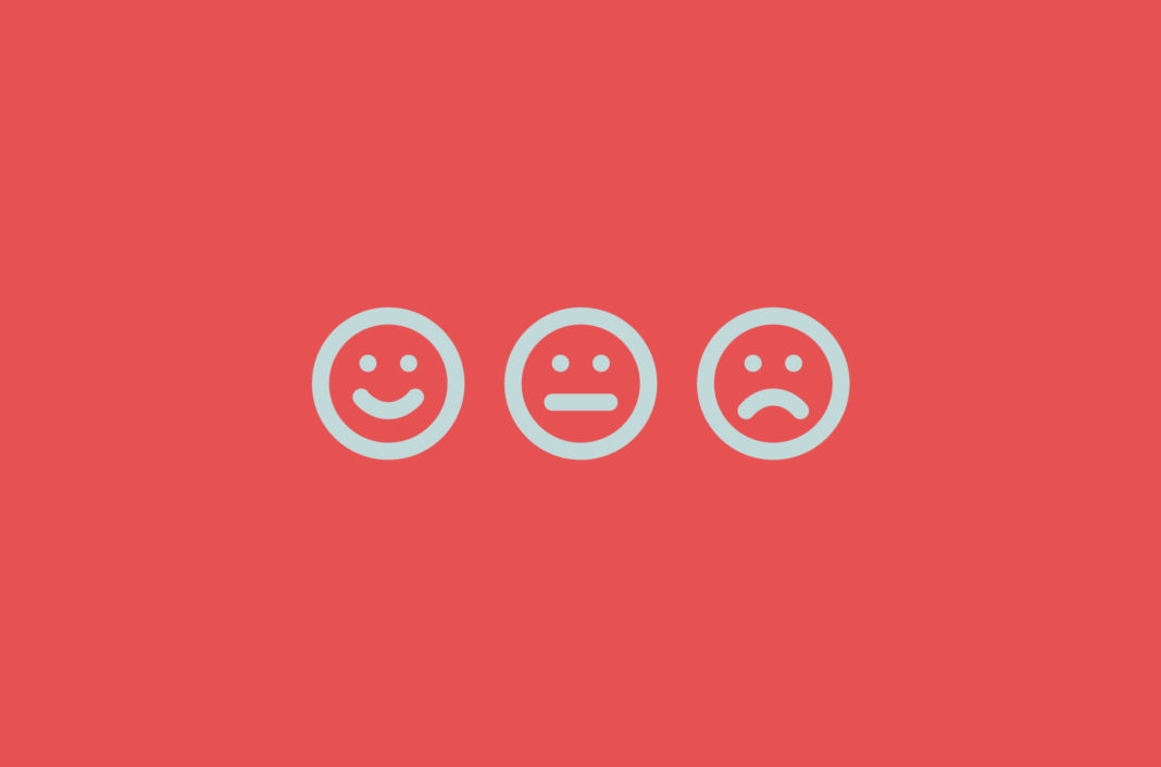 Three emojis showing emotions.